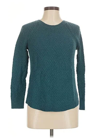 Pre-owned Ann Taylor Loft Pullover Sweater In Teal