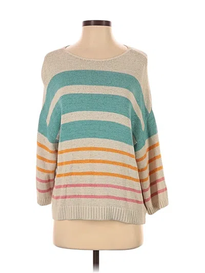 Pre-owned Ann Taylor Loft Pullover Sweater In Teal