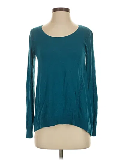 Pre-owned Ann Taylor Loft Pullover Sweater In Teal