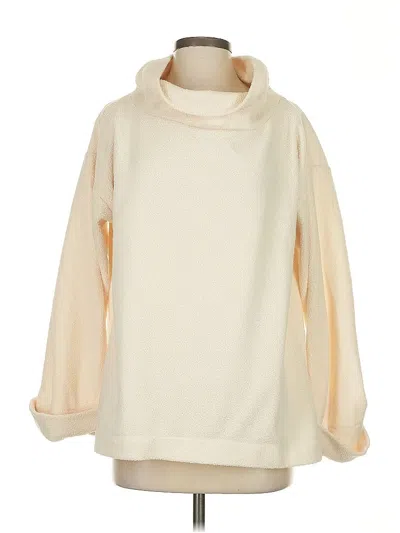 Pre-owned Ann Taylor Loft Pullover Sweater In White