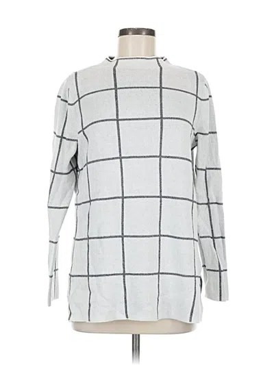 Pre-owned Ann Taylor Loft Pullover Sweater In White