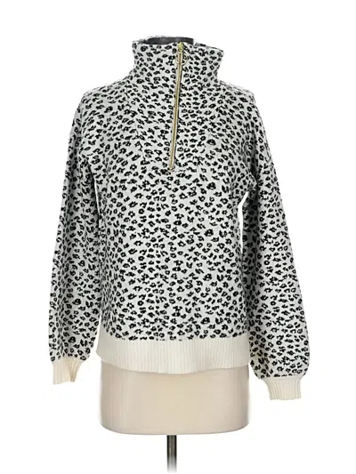 Pre-owned Ann Taylor Loft Pullover Sweater In White