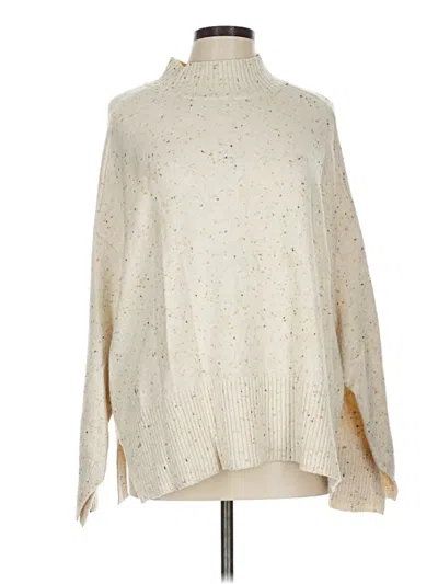 Pre-owned Ann Taylor Loft Pullover Sweater In White