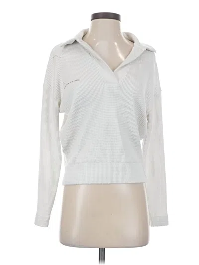 Pre-owned Ann Taylor Loft Pullover Sweater In White
