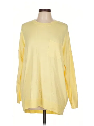 Pre-owned Ann Taylor Loft Pullover Sweater In Yellow