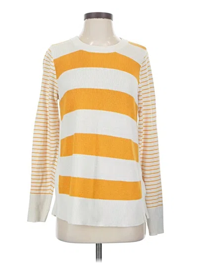Pre-owned Ann Taylor Loft Pullover Sweater In Yellow