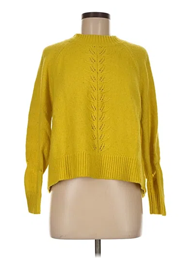 Pre-owned Ann Taylor Loft Pullover Sweater In Yellow