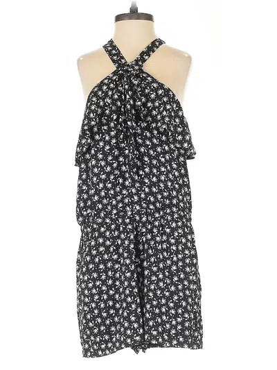 Pre-owned Ann Taylor Loft Romper In Black