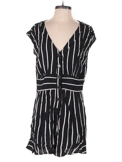 Pre-owned Ann Taylor Loft Romper In Black