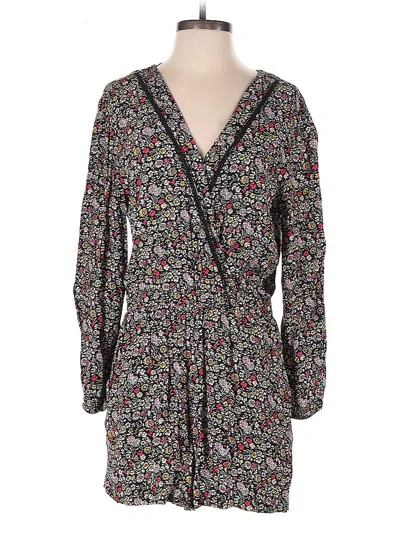 Pre-owned Ann Taylor Loft Romper In Black