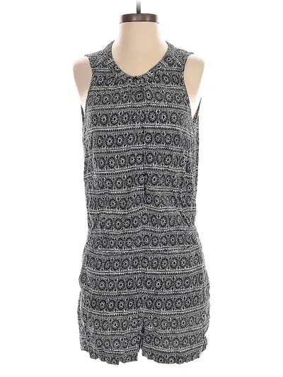 Pre-owned Ann Taylor Loft Romper In Black