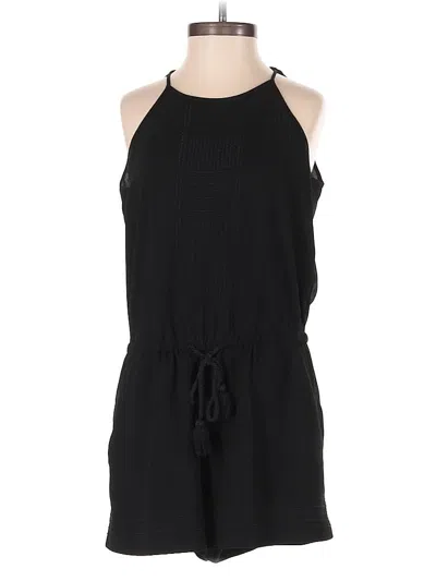Pre-owned Ann Taylor Loft Romper In Black