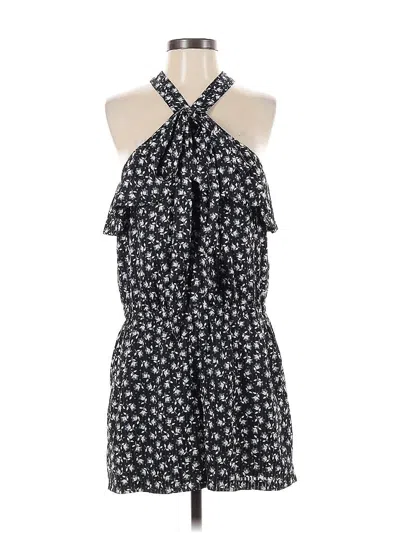 Pre-owned Ann Taylor Loft Romper In Black