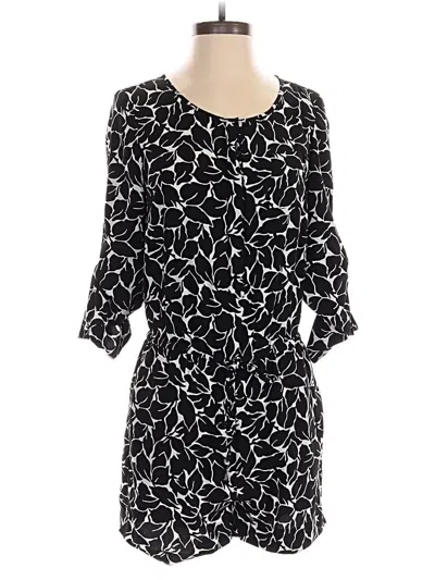 Pre-owned Ann Taylor Loft Romper In Black