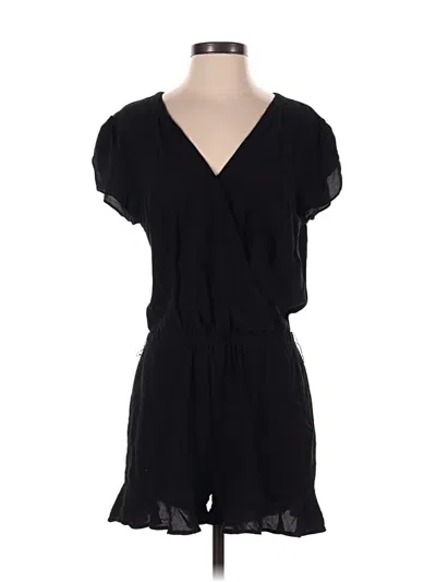 Pre-owned Ann Taylor Loft Romper In Black