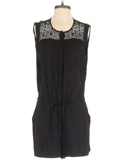 Pre-owned Ann Taylor Loft Romper In Black