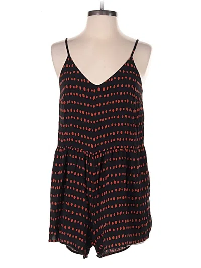 Pre-owned Ann Taylor Loft Romper In Black