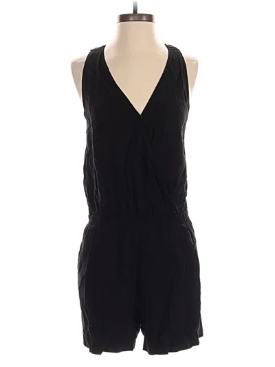 Pre-owned Ann Taylor Loft Romper In Black