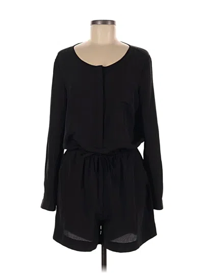 Pre-owned Ann Taylor Loft Romper In Black