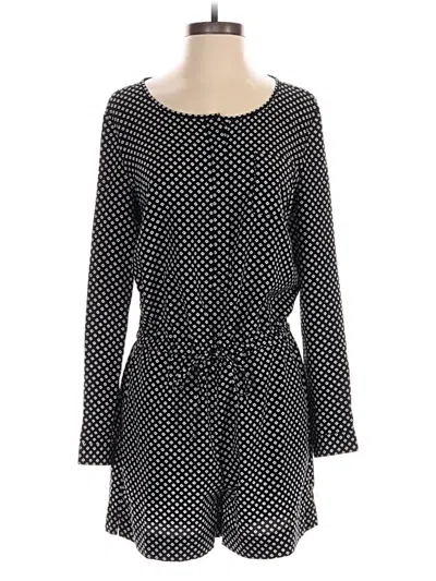 Pre-owned Ann Taylor Loft Romper In Black