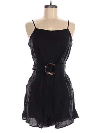 Pre-owned Ann Taylor Loft Romper In Black