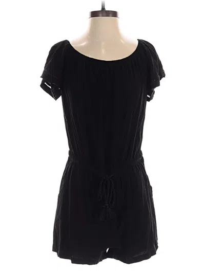 Pre-owned Ann Taylor Loft Romper In Black