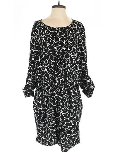 Pre-owned Ann Taylor Loft Romper In Black