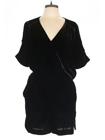 Pre-owned Ann Taylor Loft Romper In Black
