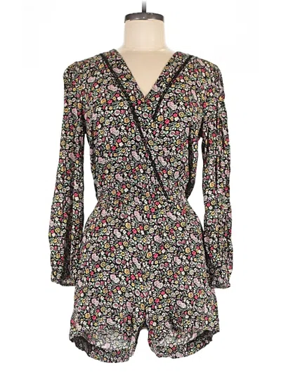 Pre-owned Ann Taylor Loft Romper In Black