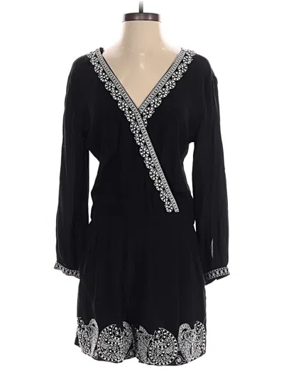 Pre-owned Ann Taylor Loft Romper In Black