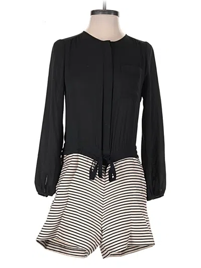 Pre-owned Ann Taylor Loft Romper In Black