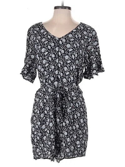 Pre-owned Ann Taylor Loft Romper In Black