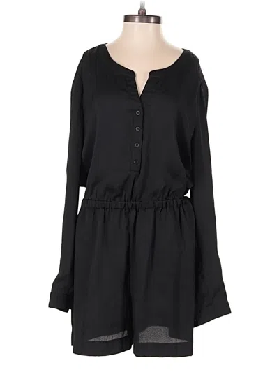 Pre-owned Ann Taylor Loft Romper In Black