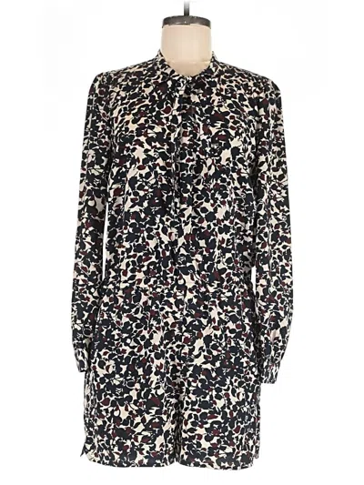 Pre-owned Ann Taylor Loft Romper In Black