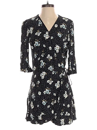 Pre-owned Ann Taylor Loft Romper In Black