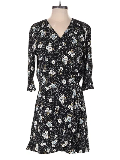 Pre-owned Ann Taylor Loft Romper In Black