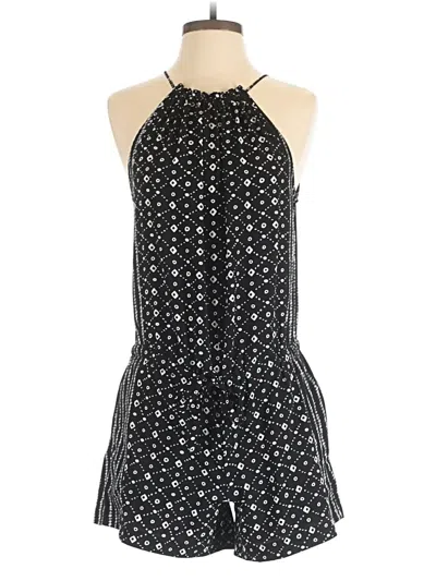 Pre-owned Ann Taylor Loft Romper In Black
