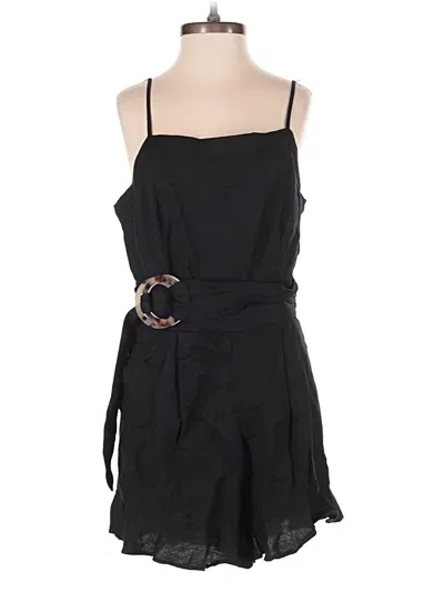 Pre-owned Ann Taylor Loft Romper In Black