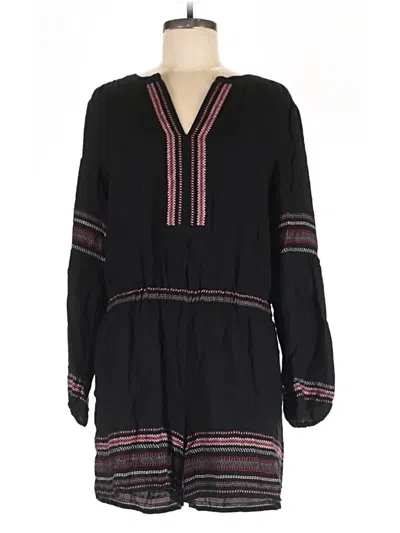 Pre-owned Ann Taylor Loft Romper In Black