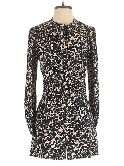 Pre-owned Ann Taylor Loft Romper In Black