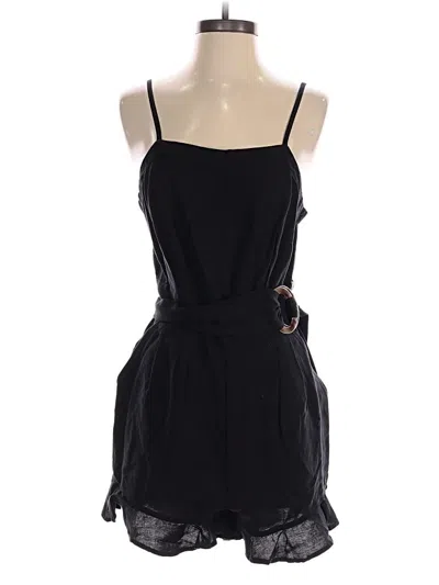 Pre-owned Ann Taylor Loft Romper In Black