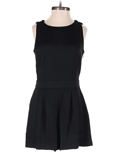 Pre-owned Ann Taylor Loft Romper In Black