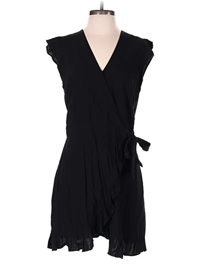 Pre-owned Ann Taylor Loft Romper In Black