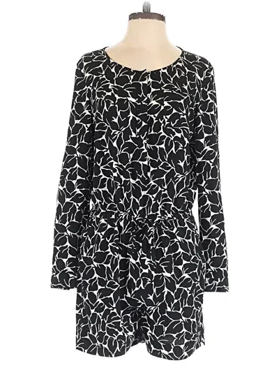 Pre-owned Ann Taylor Loft Romper In Black