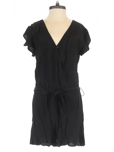 Pre-owned Ann Taylor Loft Romper In Black