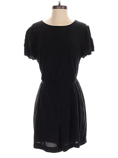 Pre-owned Ann Taylor Loft Romper In Black