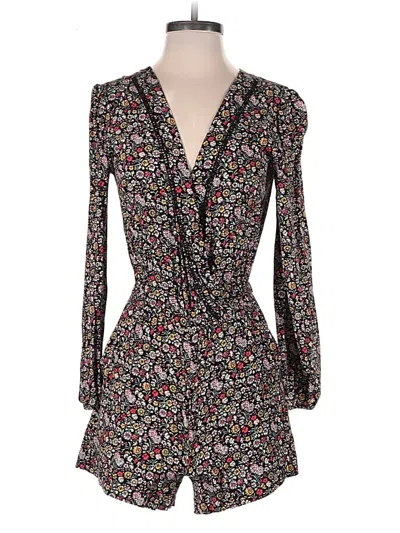 Pre-owned Ann Taylor Loft Romper In Black