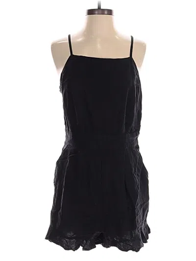 Pre-owned Ann Taylor Loft Romper In Black