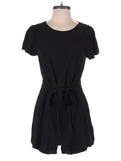 Pre-owned Ann Taylor Loft Romper In Black