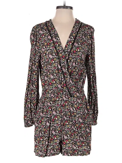 Pre-owned Ann Taylor Loft Romper In Black